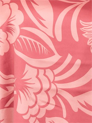 Top canotta Emme Marella in raso rosa con stampa foliage all over in DONNA