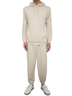 EA7 EMPORIO ARMANI Pantaloni jogger EA7Core Identity Unisex in misto viscosa stretch avorio in UOMO