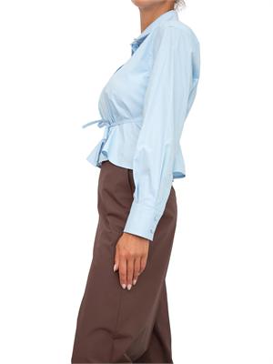 Camicia Marella in popeline stretch celeste in DONNA