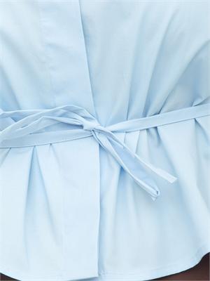 Camicia Marella in popeline stretch celeste in DONNA