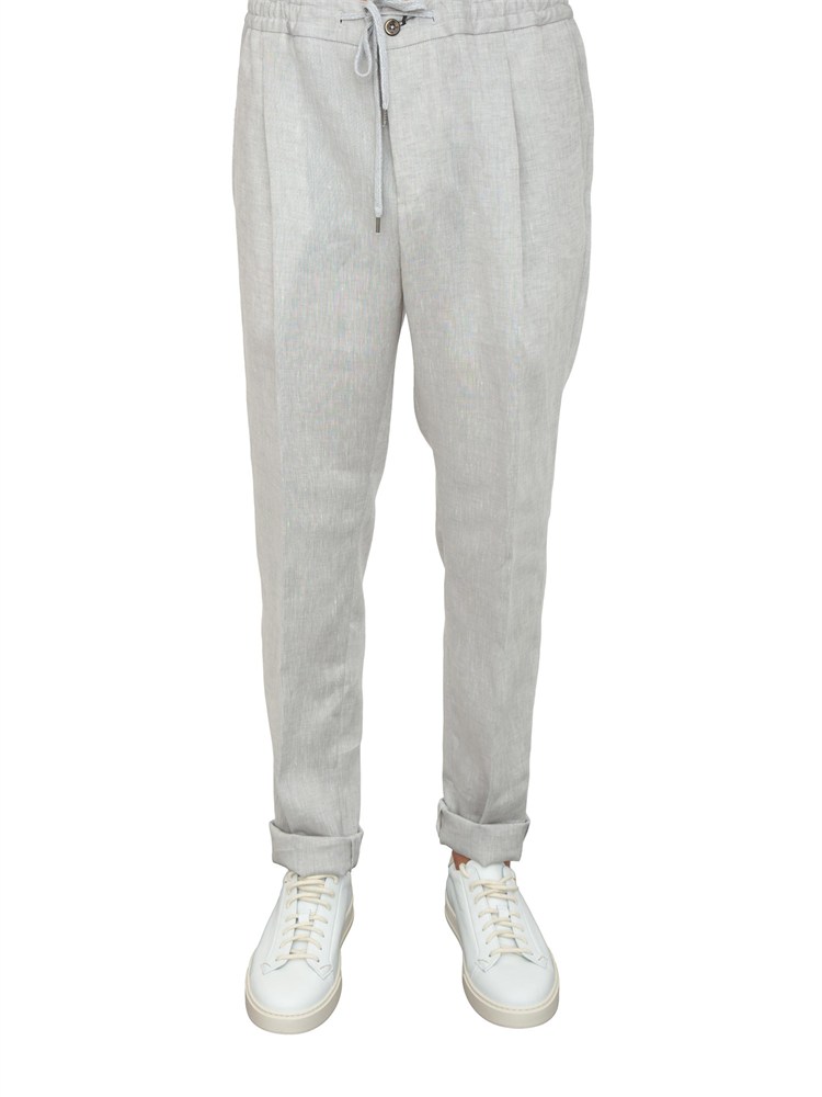 Pantalone PT Torino grigio in lino