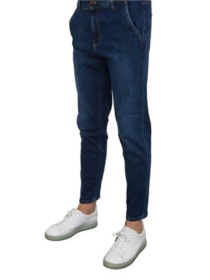 Jeans uomo PT Torino in ocean blu denim stretch con tasche alla francese in UOMO