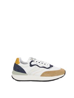 Sneakers Voile Blanche in suede e tessuto tecnico
Bianco-Marrone in UOMO