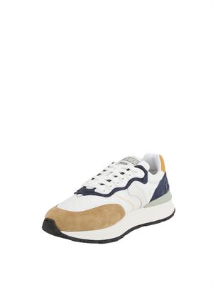 Sneakers Voile Blanche in suede e tessuto tecnico
Bianco-Marrone in UOMO