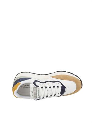 Sneakers Voile Blanche in suede e tessuto tecnico
Bianco-Marrone in UOMO