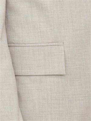 Giacca monopetto Paolo Pecora in tela stretch ecru in UOMO