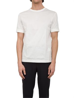 T-shirt in cotone mercerizzato Paolo Pecora bianco in UOMO