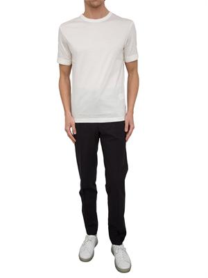 T-shirt in cotone mercerizzato Paolo Pecora bianco in UOMO