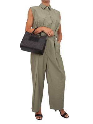 Pantaloni wide leg iBLUES kaki in DONNA