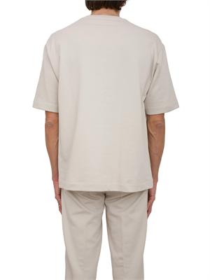 T-shirt in felpa Peserico french terry grigio in UOMO
