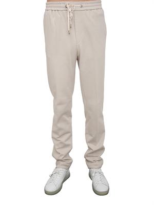 Jogger in felpa Peserico french terry grigio in UOMO