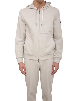 Felpa Peserico french terry grigio in UOMO