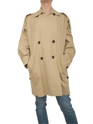 Trench boxy Liu Jo in gabardina beige in DONNA