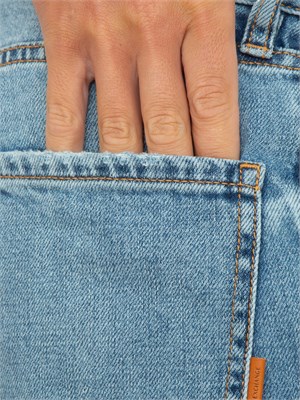 Jeans da donna ARMANI Exchange boyfriend in cotone rigido effetto used in DONNA