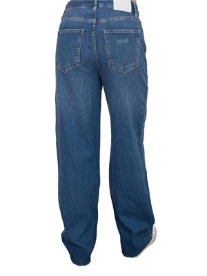 Jeans Liu Jo blu medio con gamba dritta e lavaggio used in DONNA