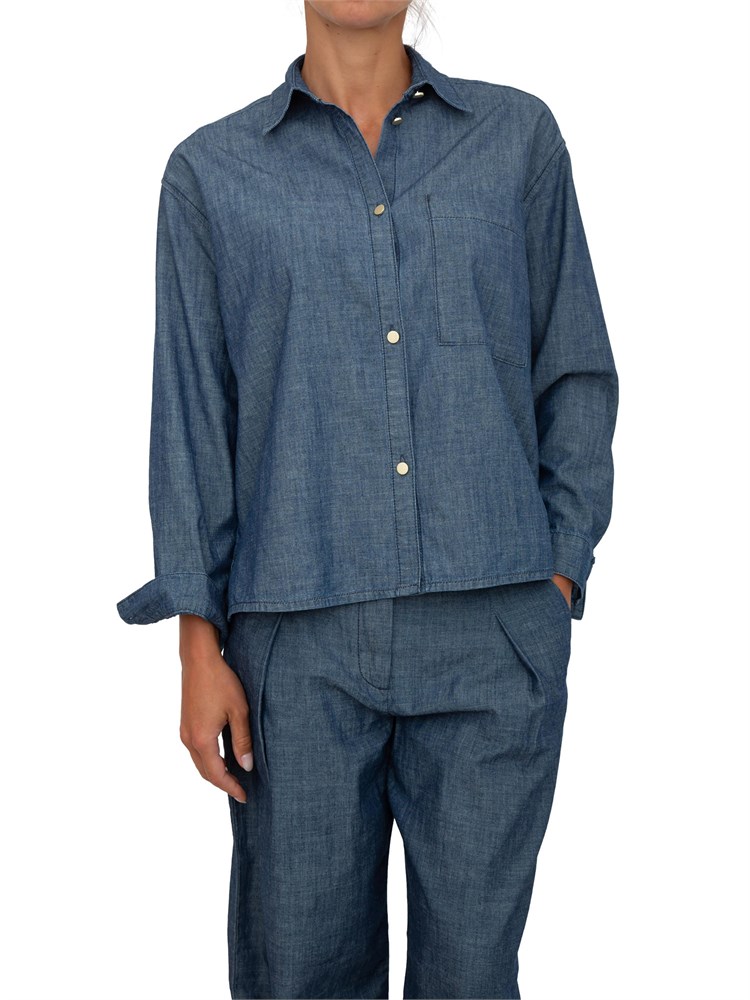 Camicia donna Armani Exchange in chambray di cotone