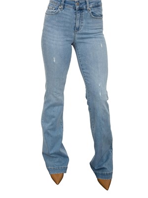 LIU JO Jeans Liu-jo a zampa blu con strass in DONNA