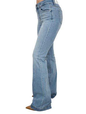 LIU JO Jeans Liu-jo a zampa blu con strass in DONNA