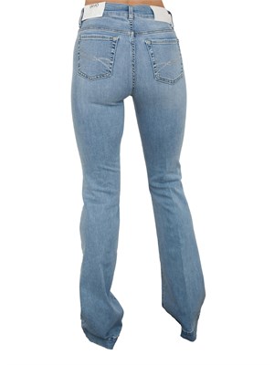 LIU JO Jeans Liu-jo a zampa blu con strass in DONNA