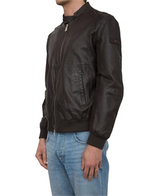 Giubbino pelle grigio Peuterey modello bomber in UOMO