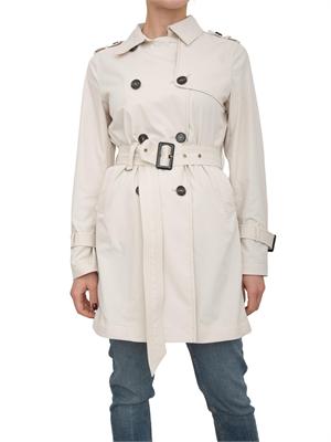 Trench midi beige Dekker modello doppiopetto in DONNA