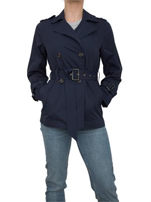 Trench blu Dekker modello doppiopetto in DONNA