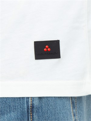T-shirt Peuterey bianco in cotone in UOMO