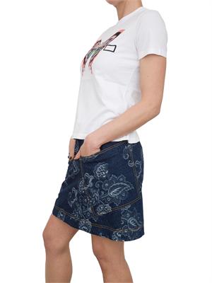 T-shirt Etro bianca con stampa farfalla in DONNA