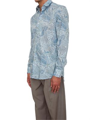 Camicia Etro in cotone paisley floreale in UOMO