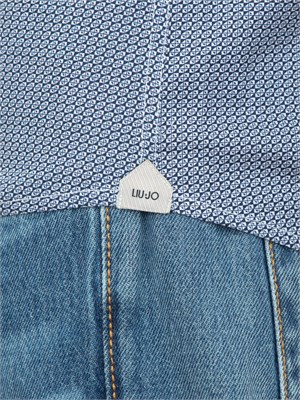 LIU JO Camicia Liu-jo blu con stampa geometrica in UOMO