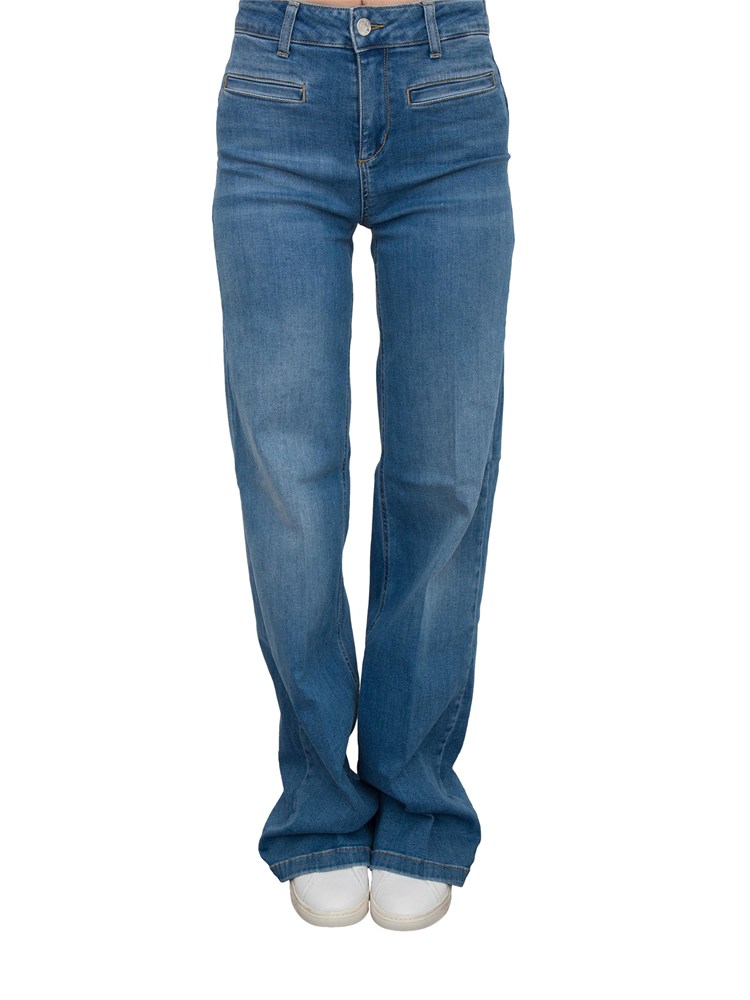 Jeans flare vita alta Liu Jo con inserto elastico dietro