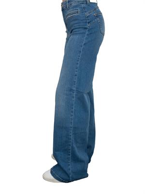 Jeans flare vita alta Liu Jo con inserto elastico dietro in DONNA