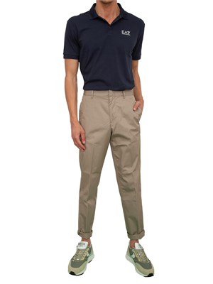 Polo uomo EA7 Emporio Armani Tennis Club in cotone stretch blu in UOMO