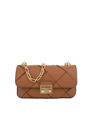 Borsa donna Michael Michael Kors modello Tribeca in pelle cuoio intrecciata in DONNA