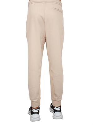 Pantaloni della tuta Boss beige con toppa con logo in UOMO