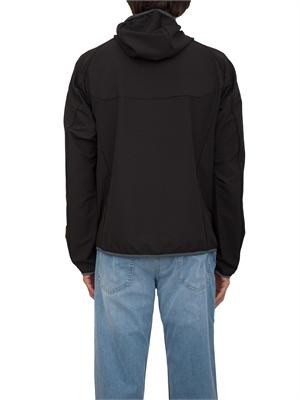 Giubbotto idrorepellente Boss in tessuto elasticizzato nero in UOMO