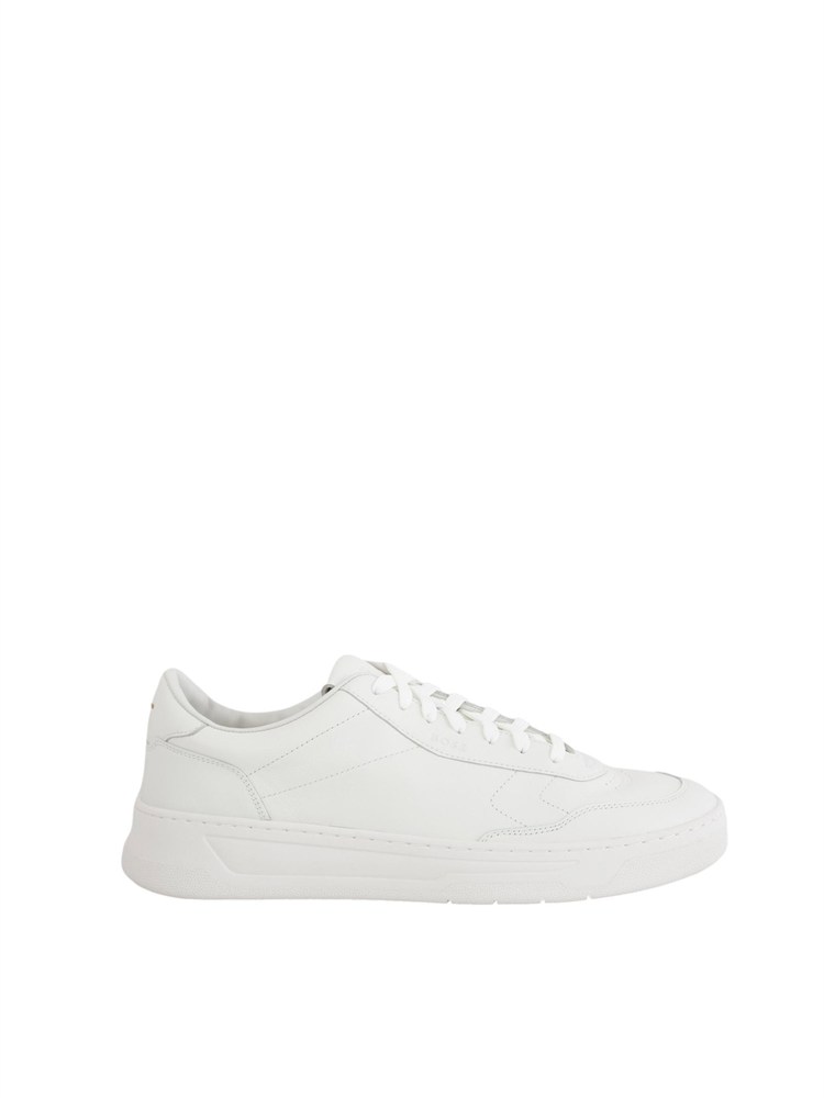 BOSS Sneaker bianche in pelle con suola in gomma