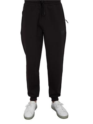 EA7 EMPORIO ARMANI Pantalone EA7 in interlock di misto cotone nero in UOMO