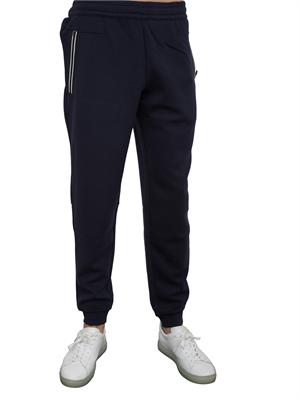 EA7 EMPORIO ARMANI Pantaloni jogger EA7 in misto viscosa stretch blu in UOMO