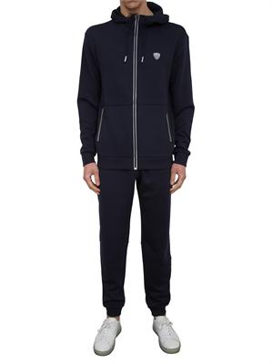 EA7 EMPORIO ARMANI Pantaloni jogger EA7 in misto viscosa stretch blu in UOMO