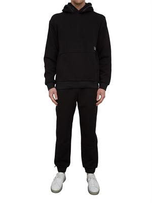 EA7 EMPORIO ARMANI Pantalone tuta EA7 in misto cotone nero in UOMO