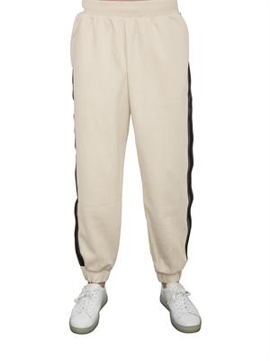 EA7 EMPORIO ARMANI Pantaloni jogger EA7 Logo Series in misto cotone avorio in UOMO