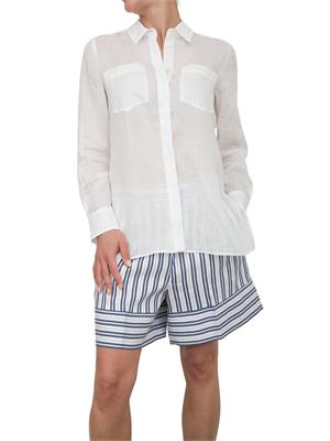 Camicia bianca Marella in ramiè trasparente in DONNA