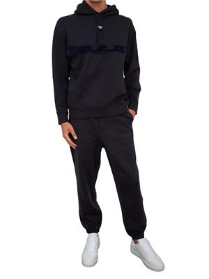 Pantaloni jogger blu Emporio Armani uomo con coulisse in UOMO