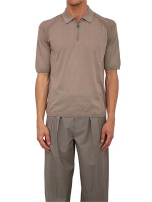 Maglia verde maniche corte Emporio Armani uomo in misto lyocell in UOMO