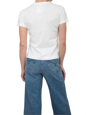 T-shirt bianca Pinko con ricamo gioiello Love Birds in DONNA