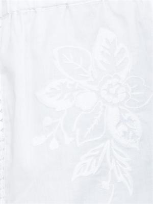 Shorts iBlues in popeline di cotone bianco con ricami in DONNA
