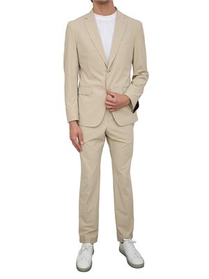 Abito Boss in tessuto elasticizzato beige in UOMO