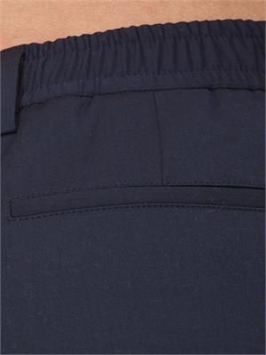 Pantaloni chino Corneliani blu scuro in tessuto tecnico di lana in UOMO