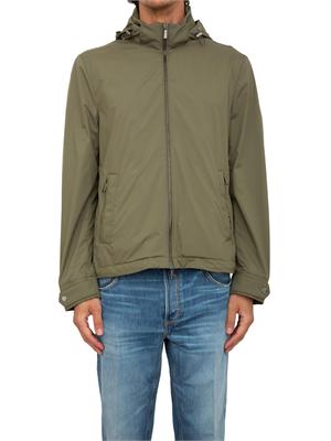Giubbino verde con cappuccio  Moorer idrorepellente in UOMO